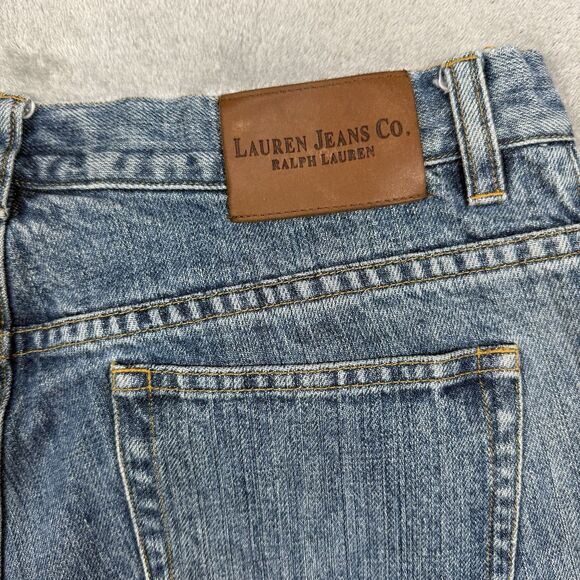 Lauren Jeans Co Womens 12 Blue Cotton Denim Bootcut Light Wash Casual Pockets - Picture 11 of 11